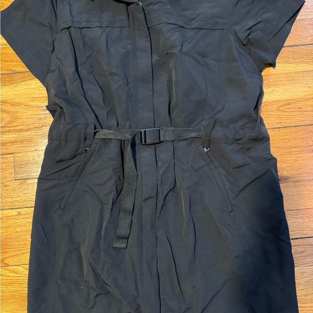 The North Face Black Polo Collar Mini Dress - Picture 3 of 11